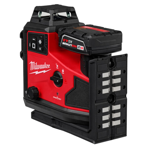 MILWAUKEE M12™ Green 360° 3-Plane Laser w/Automatic Alignment & Receiver - Image 3