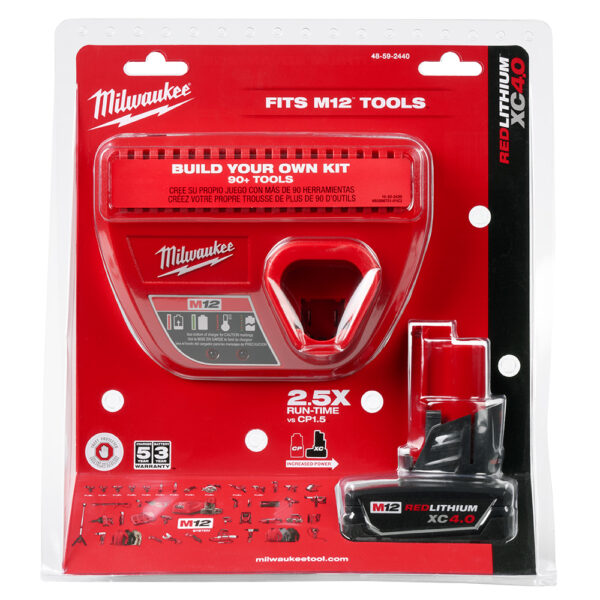 MILWAUKEE M12™ REDLITHIUM™ XC4.0 Starter Kit - Image 4