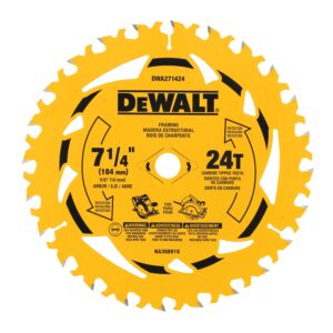 DEWALT 7-1/4 in. 24T Circular Saw Blade