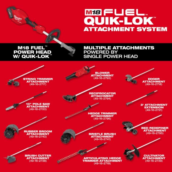 MILWAUKEE M18 FUEL™ Power Head w/ QUIK-LOK™ - Image 6