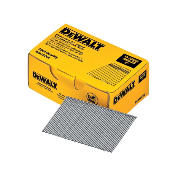 DEWALT 16 Gauge 2" 20 Degree Angled Finish Nails 2,500 Quantity - Image 4