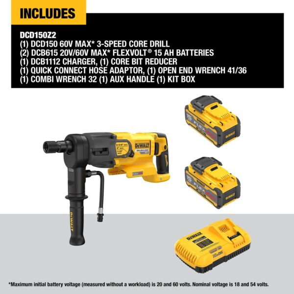 DEWALT 60V MAX* 6-3/8 in. Core Drill Kit - Image 4