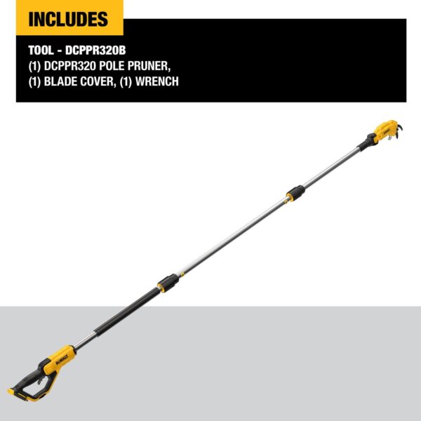 DEWALT 20V MAX* Cordless Pole Pruner (Tool Only) - Image 3