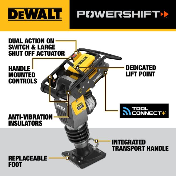 DEWALT POWERSHIFT™ 60Kg Class Rammer Kit - Image 3