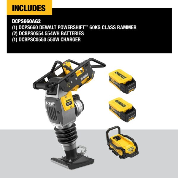 DEWALT POWERSHIFT™ 60Kg Class Rammer Kit - Image 4