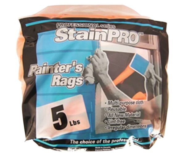 5 Pound Bag of StainPro Painter's Rags