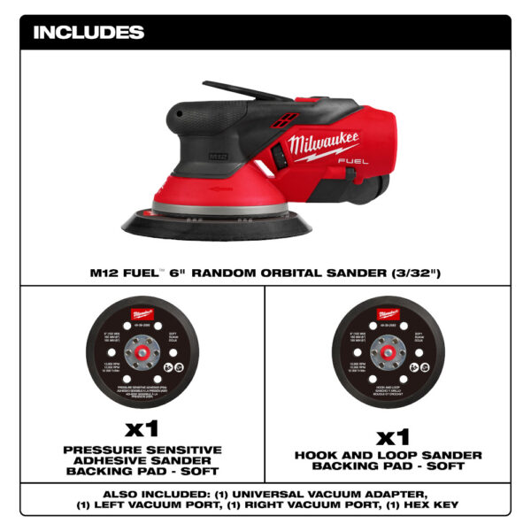 MILWAUKEE M12™ FUEL™ 6" Random Orbital Sander (3/32") - Image 5