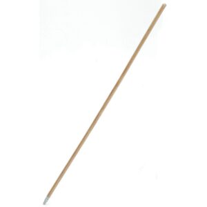 60&quot; Wooden Broom Handle w/ Metal Thread