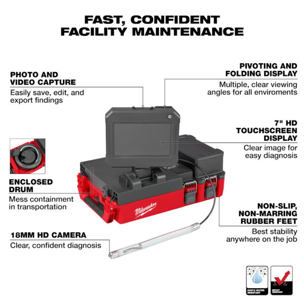 MILWAUKEE M12™ 75' Drain Camera w/ PACKOUT™ Compatibility - Image 3