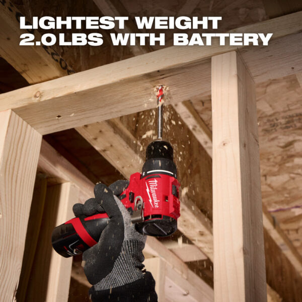 MILWAUKEE M12™ Subcompact Brushless 3/8" Drill/Driver Kit - Image 6