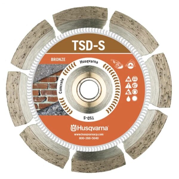 HUSQVARNA Diamond Blade 9" Bronze TACTI-CUT General Purpose for Battery Saws