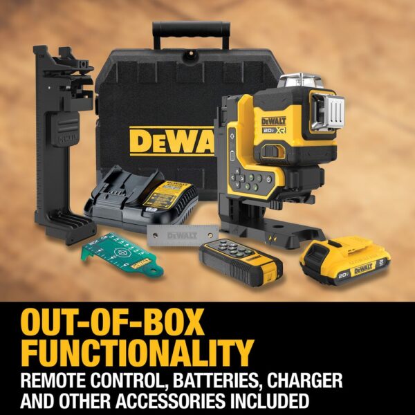 DEWALT 20V MAX* XR® Remote Control 360° Line Laser Kit - Image 7