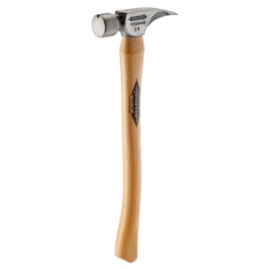 STILETTO 14oz Hammer with a Smooth face and a Curved Hickory handle