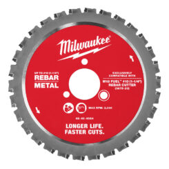 MILWAUKEE #10 (1-1/4") Rebar Cutting Blade