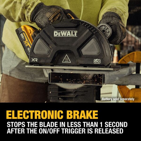 DEWALT 20V MAX* XR® 7-1/4 in. Metal Cutting Circular Saw (Tool Only) - Image 5