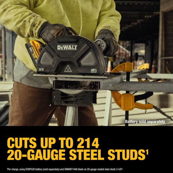 DEWALT 20V MAX* XR® 7-1/4 in. Metal Cutting Circular Saw (Tool Only) - Image 6
