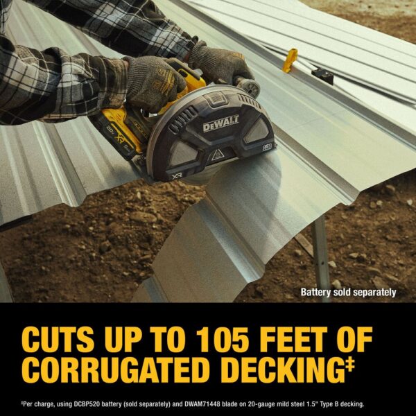 DEWALT 20V MAX* XR® 7-1/4 in. Metal Cutting Circular Saw (Tool Only) - Image 7