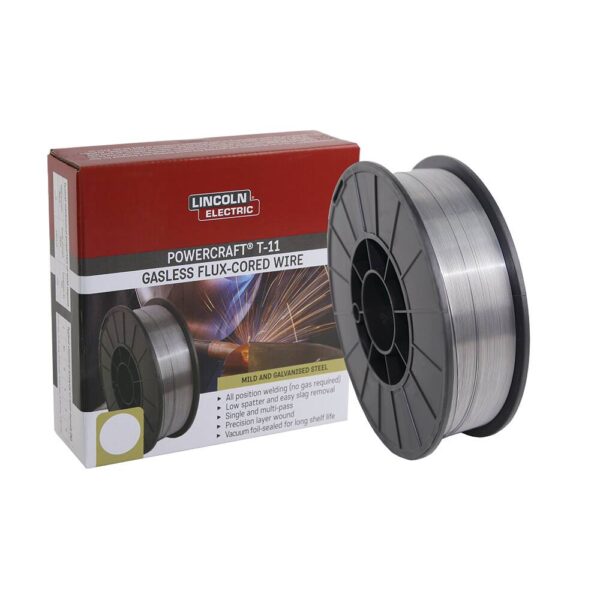 LINCOLN Powercraft T-11 .035" Gasless Flux-Cored Wire 4.5kg/9.9lb E71T-11 - Image 2