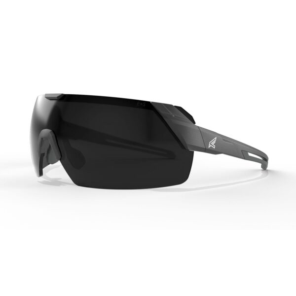 EDGE Makalu Safety Glasses Black Frame Pol Smoke Lens