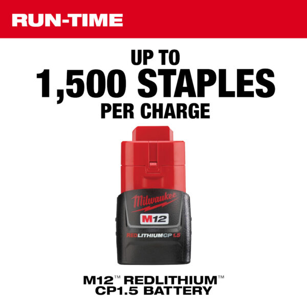 MILWAUKEE M12™ 3/8" Crown Stapler T50 (Tool Only) - Image 3