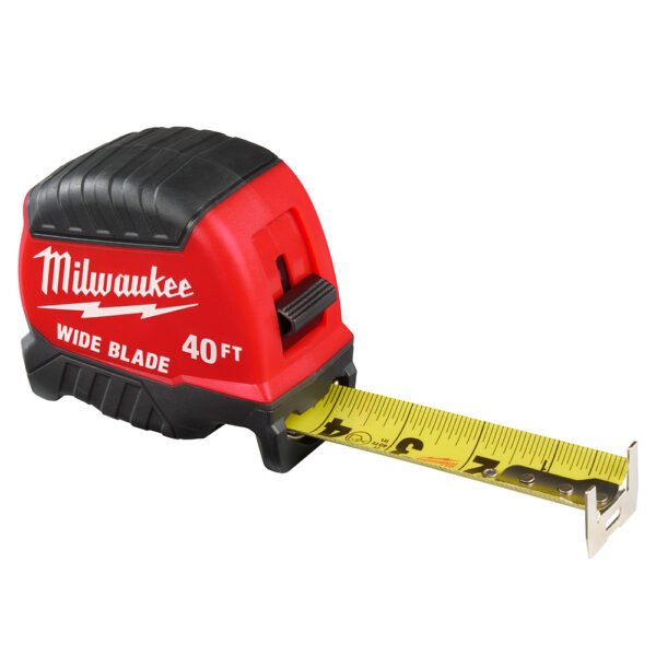 MILWAUKEE 40 ft Wide Blade Tape Measure - Image 2