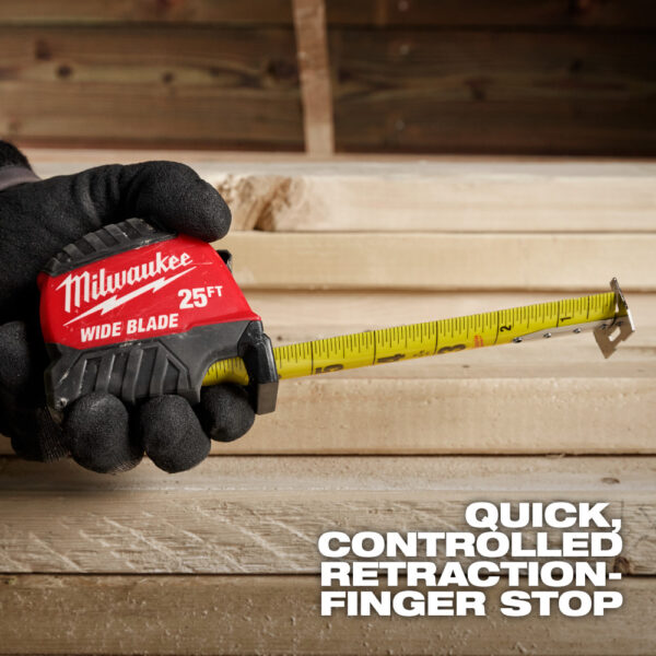 MILWAUKEE 40 ft Wide Blade Tape Measure - Image 3