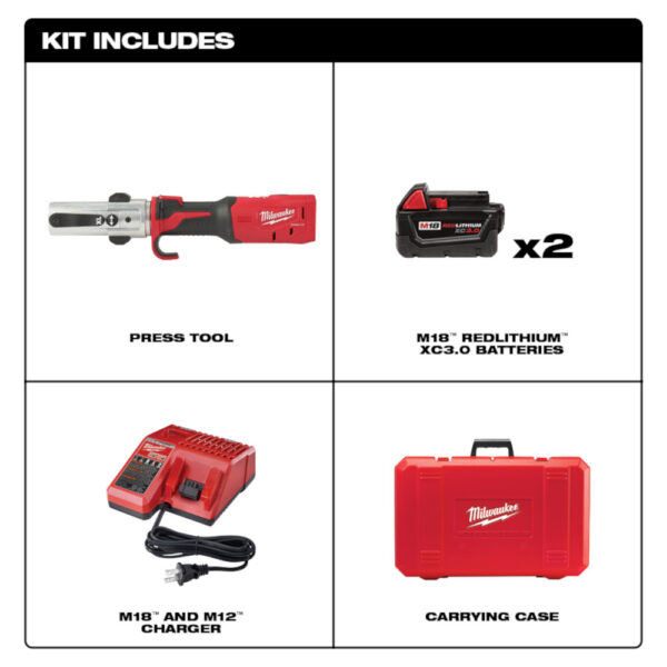 MILWAUKEE M18™ FORCE LOGIC™ Long Throw Press Tool Kit - Image 4