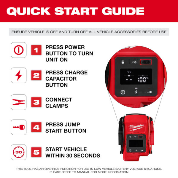 MILWAUKEE M18™ HOTSHOT™ Jump Starter - Image 6