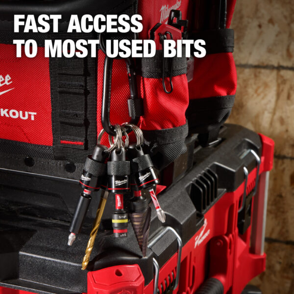 MILWAUKEE 5PC Bit Holder with Carabiner - Image 3