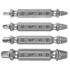 MILWAUKEE 4 Piece M2 Steel Screw Extractor Set
