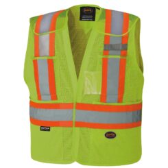 PIONEER Safety Vest Poly Mesh Yellow/Green Lg