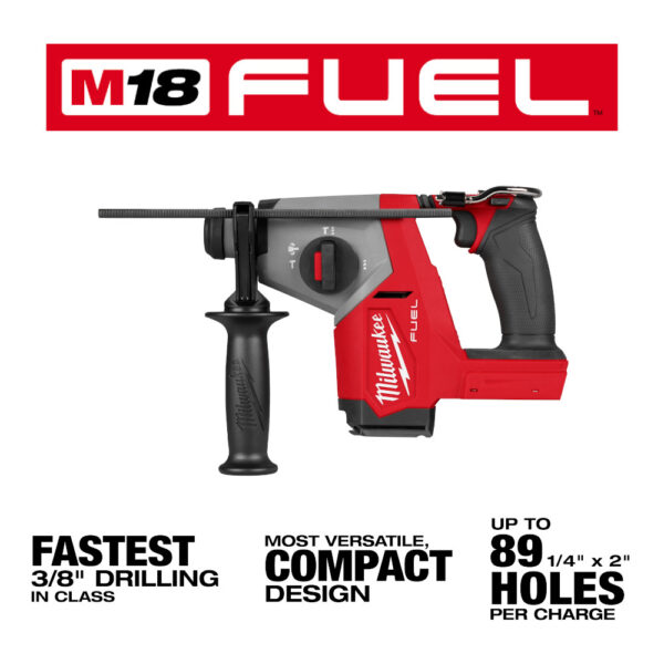 MILWAUKEE M18 FUEL  5/8" SDS Plus Rotary Hammer - Image 3