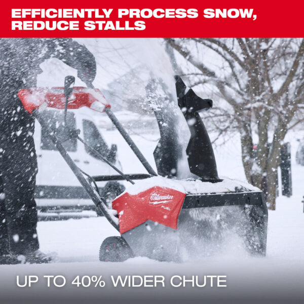MILWAUKEE M18 FUEL™ 21" Auger Propelled Dual Battery Single Stage Snow Blower - Image 4