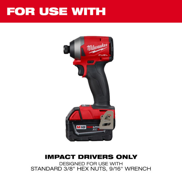 MILWAUKEE SHOCKWAVE™ Impact Duty 3/8" Threaded Rod Nut Runner - Image 3