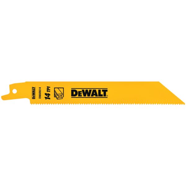 DEWALT® 6" Recip Saw Blade 14TPI - 100/Box