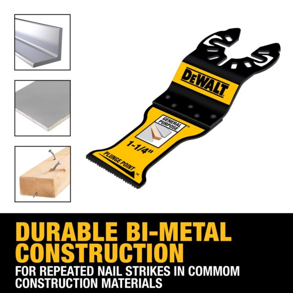 DEWALT 1-1/4" PLUNGEPOINT™ General Purpose Oscillating Blade (10 Pk) - Image 2