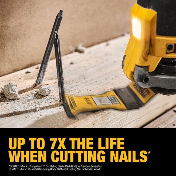 DEWALT 1-1/4" PLUNGEPOINT™ General Purpose Oscillating Blade (10 Pk) - Image 3