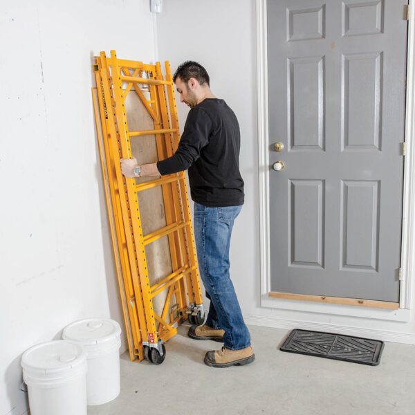 METALTECH Baker Rolling 6' Scaffold w/Deck, Stackable, 1000lb Rating, 5" Casters - Image 4