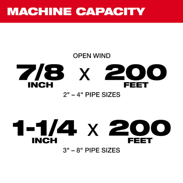 MILWAUKEE M18 FUEL™ Sewer Sectional Machine w/ CABLE-DRIVE™ 1-1/4" Kit - Image 5