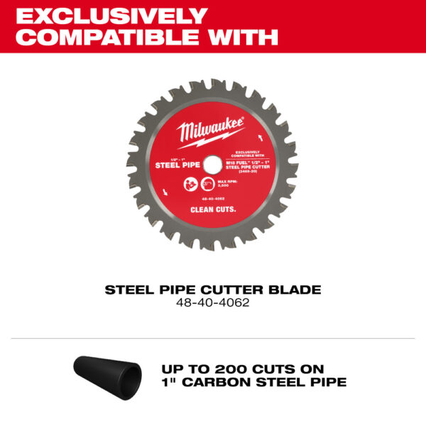 MILWAUKEE M18 FUEL™ ½”-1” Steel Pipe Cutter - Image 8