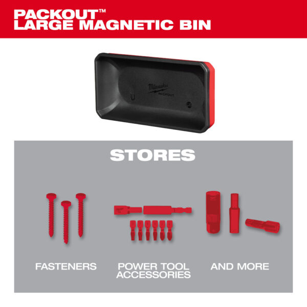 MILWAUKEE PACKOUT™ Large Magnetic Bin - Image 3