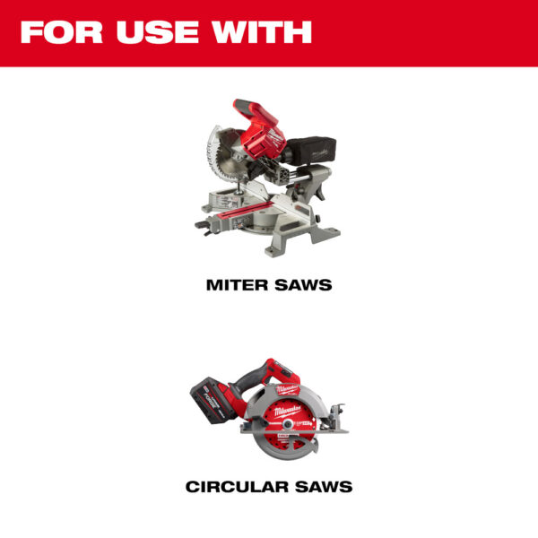 MILWAUKEE 7-1/4” 24T NITRUS™ Carbide Framing & Demolition Circular Saw Blade - Image 6