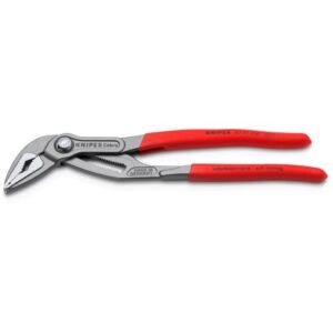KNIPEX 10" Cobra® ES Water Pump Pliers with red covered handles