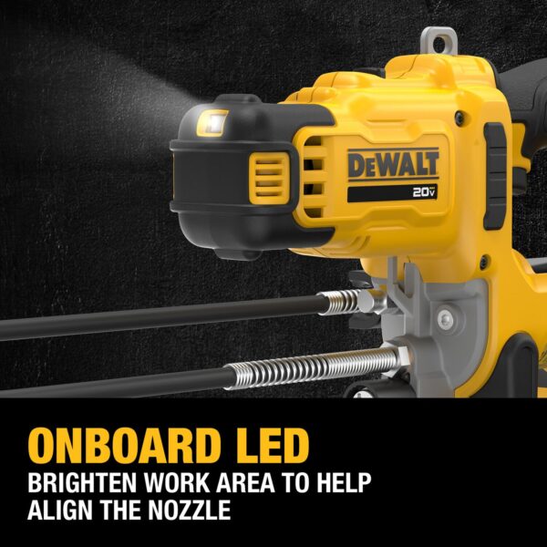 DEWALT 20V MAX* Cordless 10,000 PSI Variable 2-Speed Grease Gun Kit - Image 8