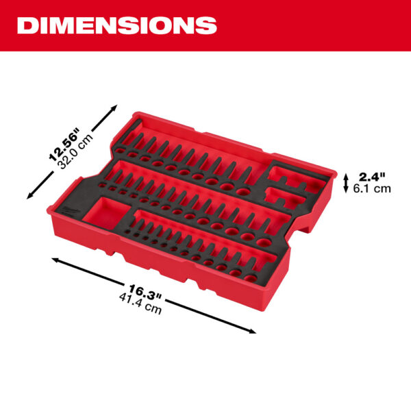 MILWAUKEE 15pc. Metric Combination Wrench Set with Tray for PACKOUT™ Drawers - Image 3