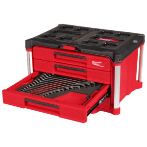 MILWAUKEE 60pc. Metric & SAE Combination Wrench Set with PACKOUT™ 4-Drawer