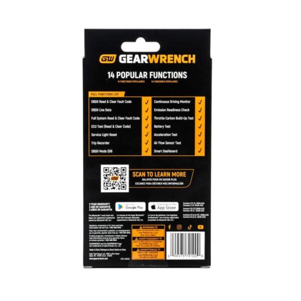 GEARWRENCH Everyday Diagnostic Tool Bluetooth OBDII Tester - Image 7