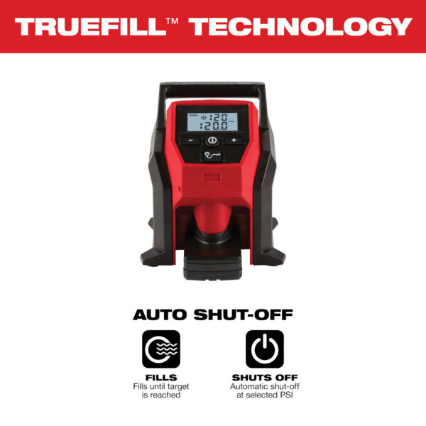 MILWAUKEE M12™ Compact Inflator (Tool Only) - Image 7