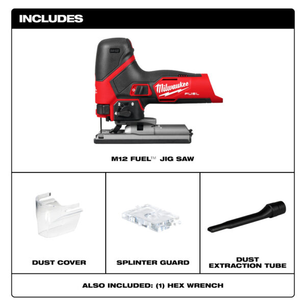 MILWAUKEE M12 Fuel Barrel Grip Jigsaw (Tool Only) - Image 4