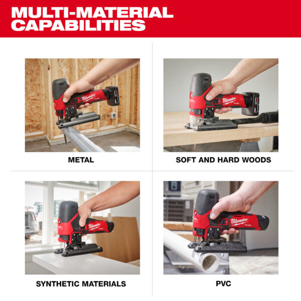 MILWAUKEE M12 Fuel Barrel Grip Jigsaw (Tool Only) - Image 7
